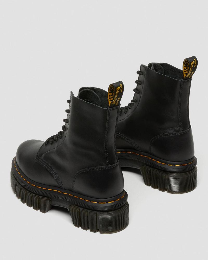 Botines Dr Martens Audrick Nappa Cuero Plataforma Hombre Negros | MX 369ILH